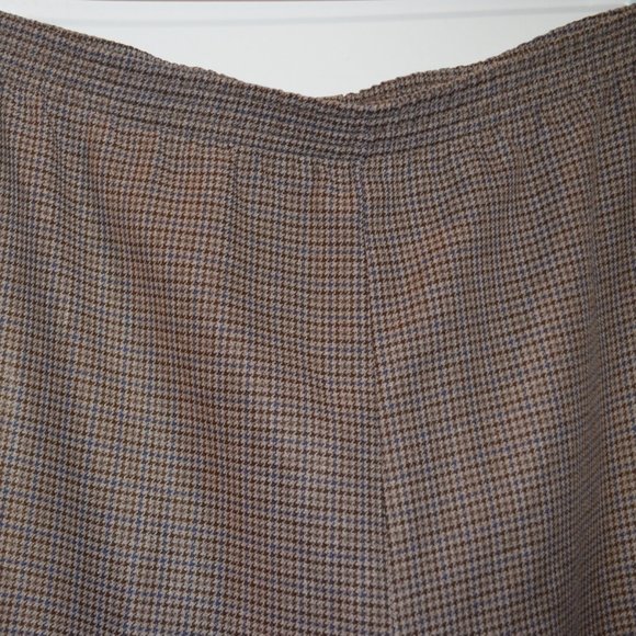 ALFRED DUNNER Brown Lines Pattern Elastic on Belt/Waist Women's Pants 16 - Picture 4 of 10